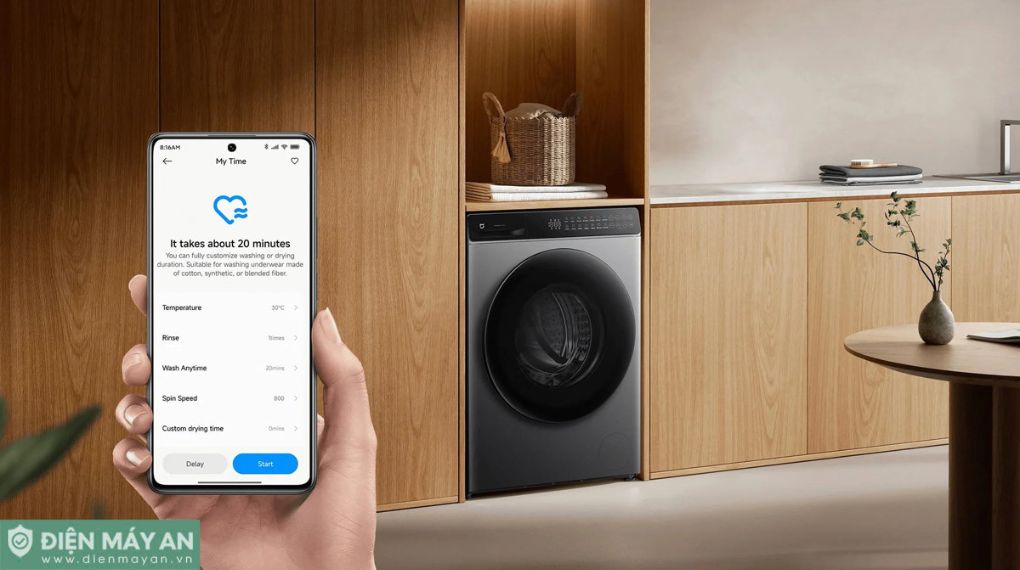 Máy giặt sấy Xiaomi Mijia Inverter giặt 10.5 kg - sấy 7 kg - Bản quốc tế